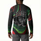 Huey P. Newton Button Sweatshirt Swirl Design Black Panther Party Symbol Revolutionary Tribute