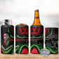 Huey P. Newton 4 in 1 Can Cooler Tumbler Swirl Design Black Panther Party Symbol Revolutionary Tribute - African Pride