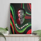 Huey P. Newton Canvas Wall Art Swirl Design Black Panther Party Symbol Revolutionary Tribute - African Pride