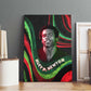 Huey P. Newton Canvas Wall Art Swirl Design Black Panther Party Symbol Revolutionary Tribute - African Pride