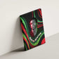 Huey P. Newton Canvas Wall Art Swirl Design Black Panther Party Symbol Revolutionary Tribute - African Pride