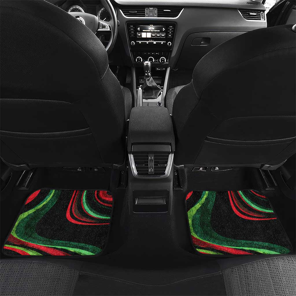 Huey P. Newton Car Mats Swirl Design Black Panther Party Symbol Revolutionary Tribute - African Pride