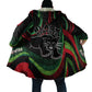 Huey P. Newton Cloak Swirl Design Black Panther Party Symbol Revolutionary Tribute - African Pride