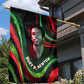 Huey P. Newton Garden Flag Swirl Design Black Panther Party Symbol Revolutionary Tribute - African Pride
