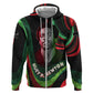 Huey P. Newton Hoodie Swirl Design Black Panther Party Symbol Revolutionary Tribute - African Pride