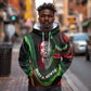 Huey P. Newton Hoodie Swirl Design Black Panther Party Symbol Revolutionary Tribute - African Pride