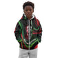 Huey P. Newton Kid Hoodie Swirl Design Black Panther Party Symbol Revolutionary Tribute - African Pride