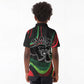 Huey P. Newton Kid Polo Shirt Swirl Design Black Panther Party Symbol Revolutionary Tribute TS04