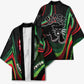 Huey P. Newton Kimono Swirl Design Black Panther Party Symbol Revolutionary Tribute - African Pride