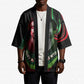Huey P. Newton Kimono Swirl Design Black Panther Party Symbol Revolutionary Tribute - African Pride