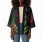 Huey P. Newton Kimono Swirl Design Black Panther Party Symbol Revolutionary Tribute - African Pride