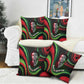 Huey P. Newton Pillow Cover Swirl Design Black Panther Party Symbol Revolutionary Tribute - African Pride