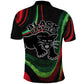 Huey P. Newton Polo Shirt Swirl Design Black Panther Party Symbol Revolutionary Tribute TS04