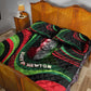Huey P. Newton Quilt Bed Set Swirl Design Black Panther Party Symbol Revolutionary Tribute - African Pride