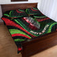 Huey P. Newton Quilt Bed Set Swirl Design Black Panther Party Symbol Revolutionary Tribute - African Pride