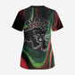 Huey P. Newton Scrub Top Swirl Design Black Panther Party Symbol Revolutionary Tribute - African Pride