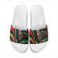 Huey P. Newton Slide Sandals Swirl Design Black Panther Party Symbol Revolutionary Tribute - African Pride