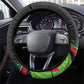 Huey P. Newton Steering Wheel Cover Swirl Design Black Panther Party Symbol Revolutionary Tribute - African Pride