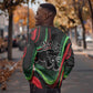 Huey P. Newton Sweatshirt Swirl Design Black Panther Party Symbol Revolutionary Tribute - African Pride