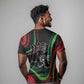 Huey P. Newton T shirt Swirl Design Black Panther Party Symbol Revolutionary Tribute TS04