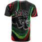 Huey P. Newton T shirt Swirl Design Black Panther Party Symbol Revolutionary Tribute TS04