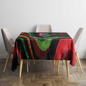 Huey P. Newton Tablecloth Swirl Design Black Panther Party Symbol Revolutionary Tribute - African Pride