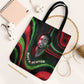 Huey P. Newton Tote Bag Swirl Design Black Panther Party Symbol Revolutionary Tribute - African Pride