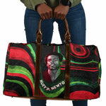 Huey P. Newton Travel Bag Swirl Design Black Panther Party Symbol Revolutionary Tribute - African Pride
