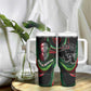 Huey P. Newton Tumbler With Handle Swirl Design Black Panther Party Symbol Revolutionary Tribute - African Pride