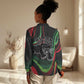 Huey P. Newton Women Casual Shirt Swirl Design Black Panther Party Symbol Revolutionary Tribute - African Pride