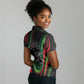 Huey P. Newton Women Polo Shirt Swirl Design Black Panther Party Symbol Revolutionary Tribute TS04