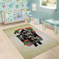 Huey P. Newton Area Rug Black Panther Collage Design Civil Rights Movement Theme Revolutionary Tribute - African Pride