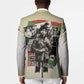 Huey P. Newton Blazer Black Panther Collage Design Civil Rights Movement Theme Revolutionary Tribute - African Pride