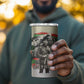 Huey P. Newton 4 in 1 Can Cooler Tumbler Black Panther Collage Design Civil Rights Movement Theme Revolutionary Tribute - African Pride
