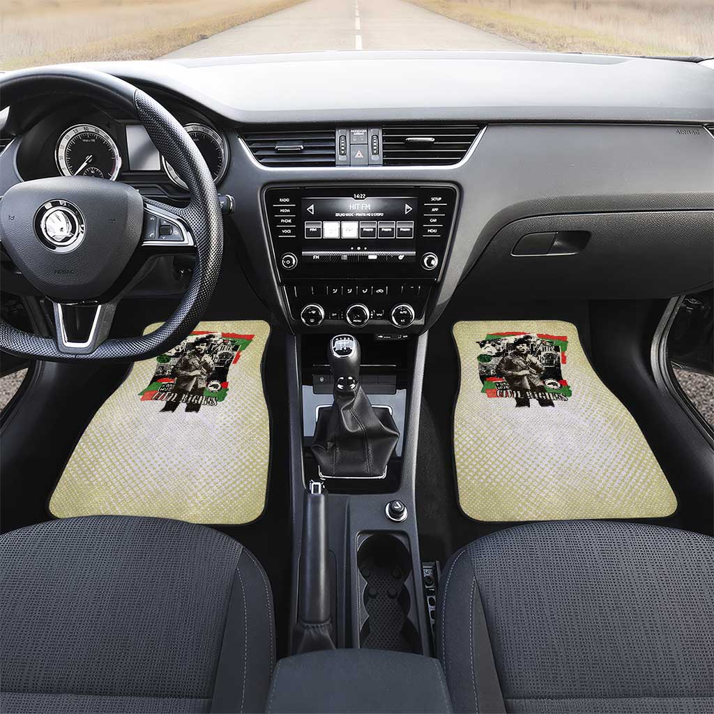 Huey P. Newton Car Mats Black Panther Collage Design Civil Rights Movement Theme Revolutionary Tribute - African Pride