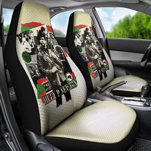 Huey P. Newton Car Seat Cover Black Panther Collage Design Civil Rights Movement Theme Revolutionary Tribute - African Pride