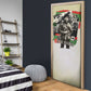 Huey P. Newton Door Cover Black Panther Collage Design Civil Rights Movement Theme Revolutionary Tribute - African Pride