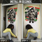 Huey P. Newton Door Cover Black Panther Collage Design Civil Rights Movement Theme Revolutionary Tribute - African Pride