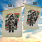 Huey P. Newton Garden Flag Black Panther Collage Design Civil Rights Movement Theme Revolutionary Tribute - African Pride