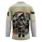 Huey P. Newton Hockey Jersey Black Panther Collage Design Civil Rights Movement Theme Revolutionary Tribute - African Pride
