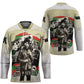 Huey P. Newton Hockey Jersey Black Panther Collage Design Civil Rights Movement Theme Revolutionary Tribute - African Pride