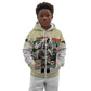 Huey P. Newton Kid Hoodie Black Panther Collage Design Civil Rights Movement Theme Revolutionary Tribute - African Pride