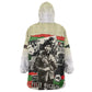 Huey P. Newton Kid Wearable Blanket Hoodie Black Panther Collage Design Civil Rights Movement Theme Revolutionary Tribute - African Pride