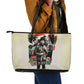 Huey P. Newton Leather Tote Bag Black Panther Collage Design Civil Rights Movement Theme Revolutionary Tribute - African Pride