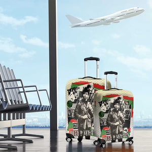 Huey P. Newton Luggage Cover Black Panther Collage Design Civil Rights Movement Theme Revolutionary Tribute - African Pride