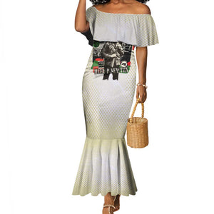 Huey P. Newton Mermaid Dress Black Panther Collage Design Civil Rights Movement Theme Revolutionary Tribute - African Pride