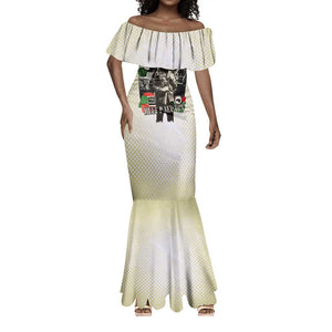 Huey P. Newton Mermaid Dress Black Panther Collage Design Civil Rights Movement Theme Revolutionary Tribute - African Pride