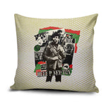 Huey P. Newton Pillow Cover Black Panther Collage Design Civil Rights Movement Theme Revolutionary Tribute - African Pride