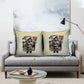 Huey P. Newton Pillow Cover Black Panther Collage Design Civil Rights Movement Theme Revolutionary Tribute - African Pride