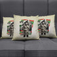 Huey P. Newton Pillow Cover Black Panther Collage Design Civil Rights Movement Theme Revolutionary Tribute - African Pride